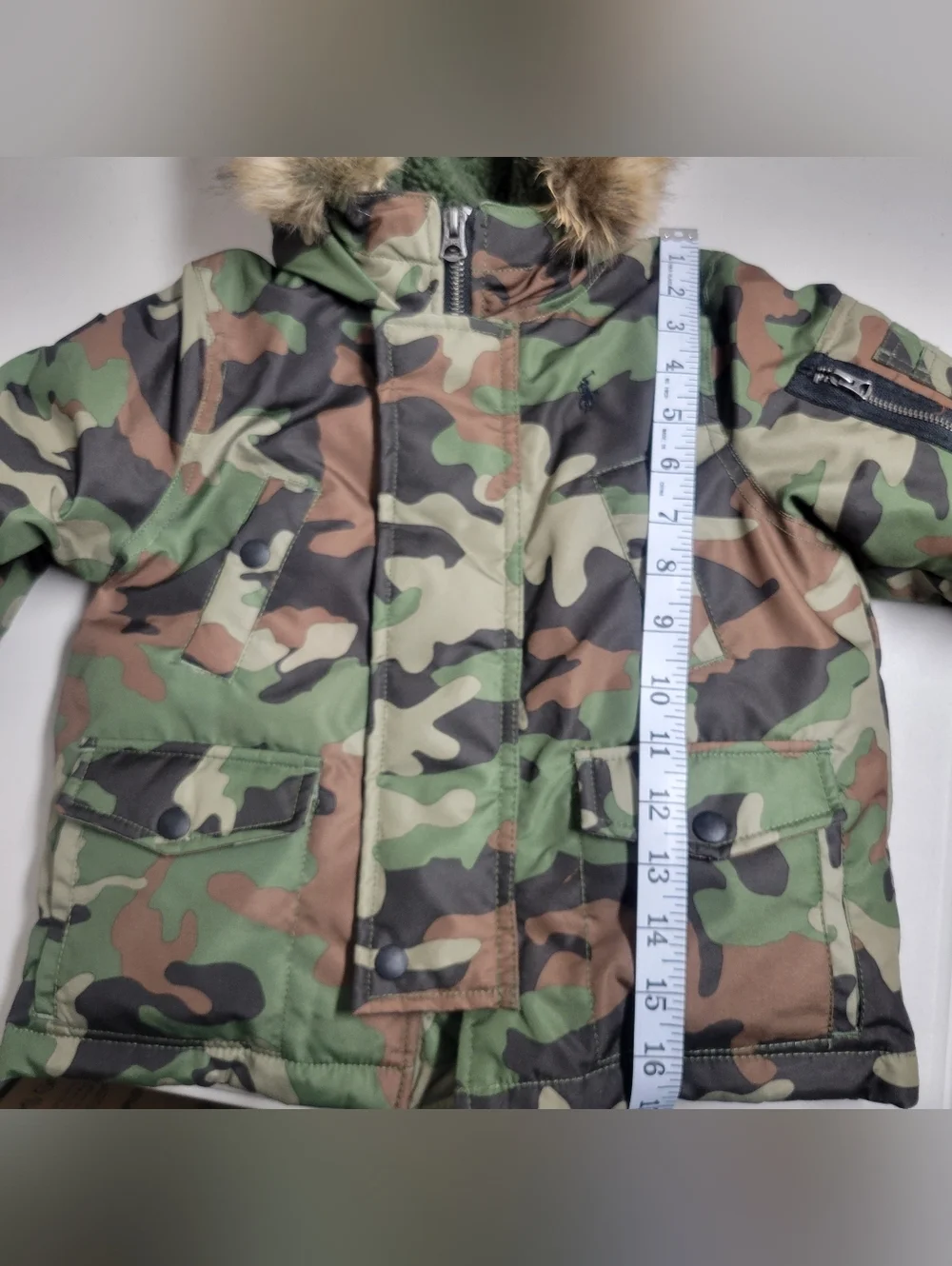 Polo Ralph Lauren Little Boys Camo Down Parka Size 2/2T.
